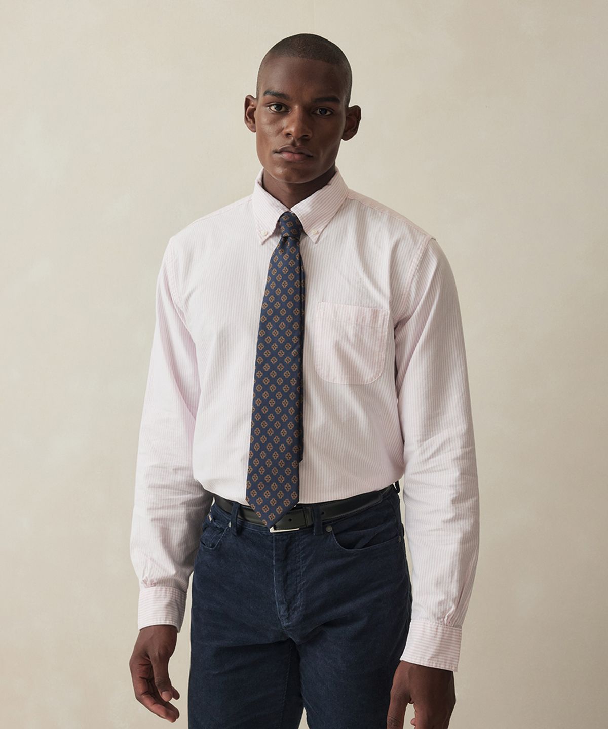 브룩스 브라더스(BROOKS BROTHERS) 프라이데이 옥스포드 캔디 스트라이프 셔츠 (핑크) (BBTHMM7813CEF)