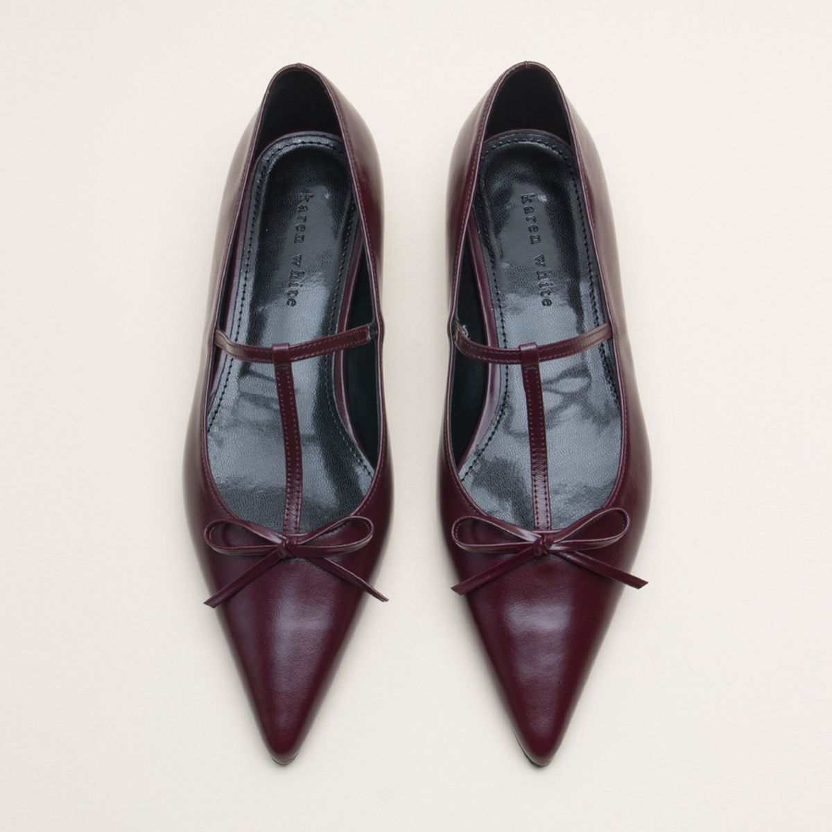 카렌화이트(KAREN WHITE) Ribbon flat kw2711 1.5cm 플랫
