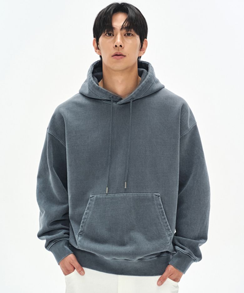 980G 피그먼트 컷 후드-스톤 네이비-