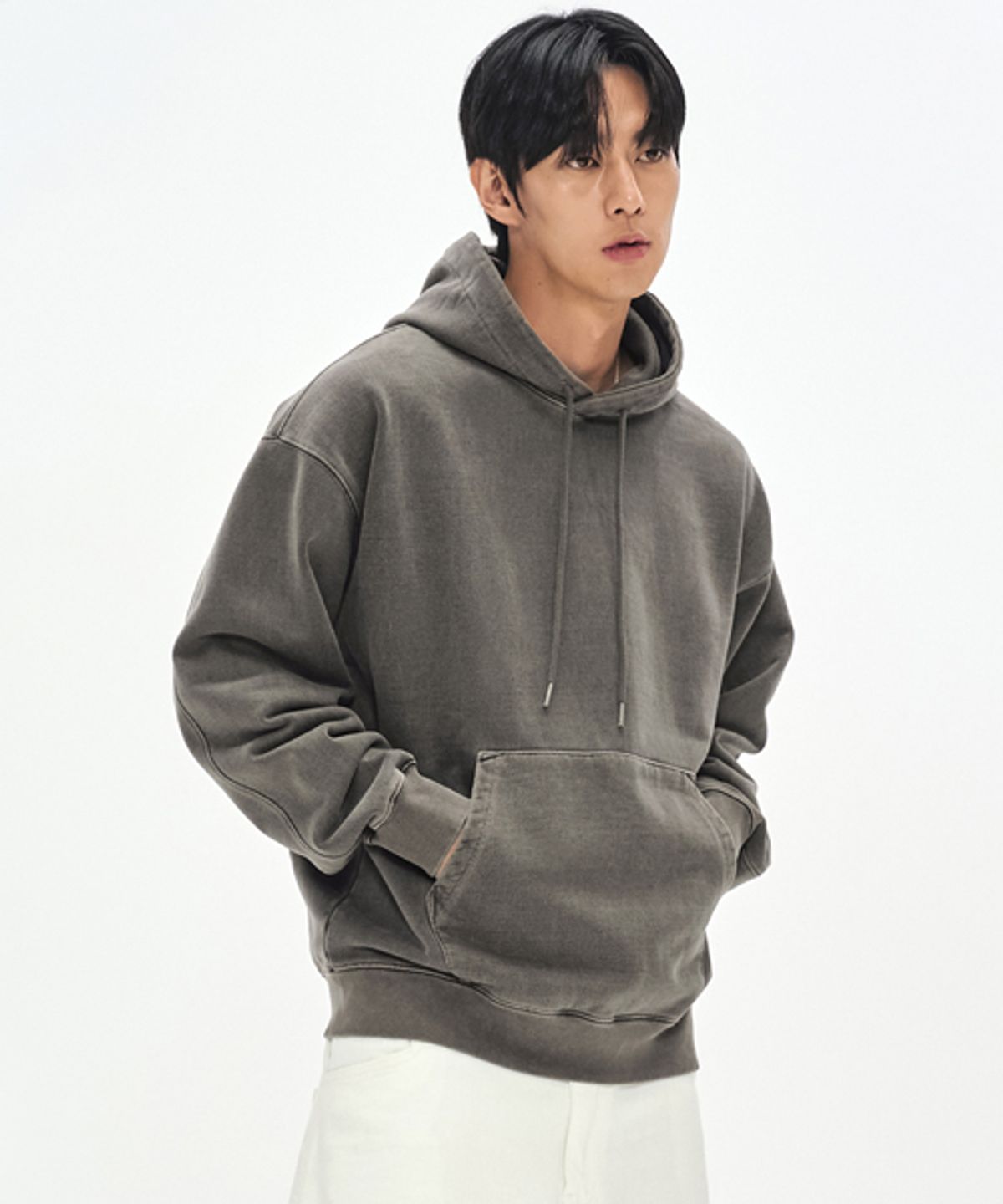소버먼트(SOVERMENT) 980G 피그먼트 컷 후드-오크 브라운-