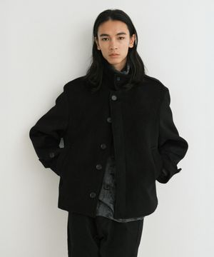 [리뉴얼]Short mac coat (black)
