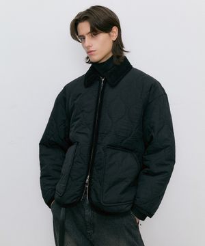 Quilted jacket (black)