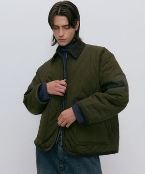 Quilted jacket (olive)