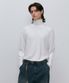 Turtleneck long sleeve t-shirt (ivory)