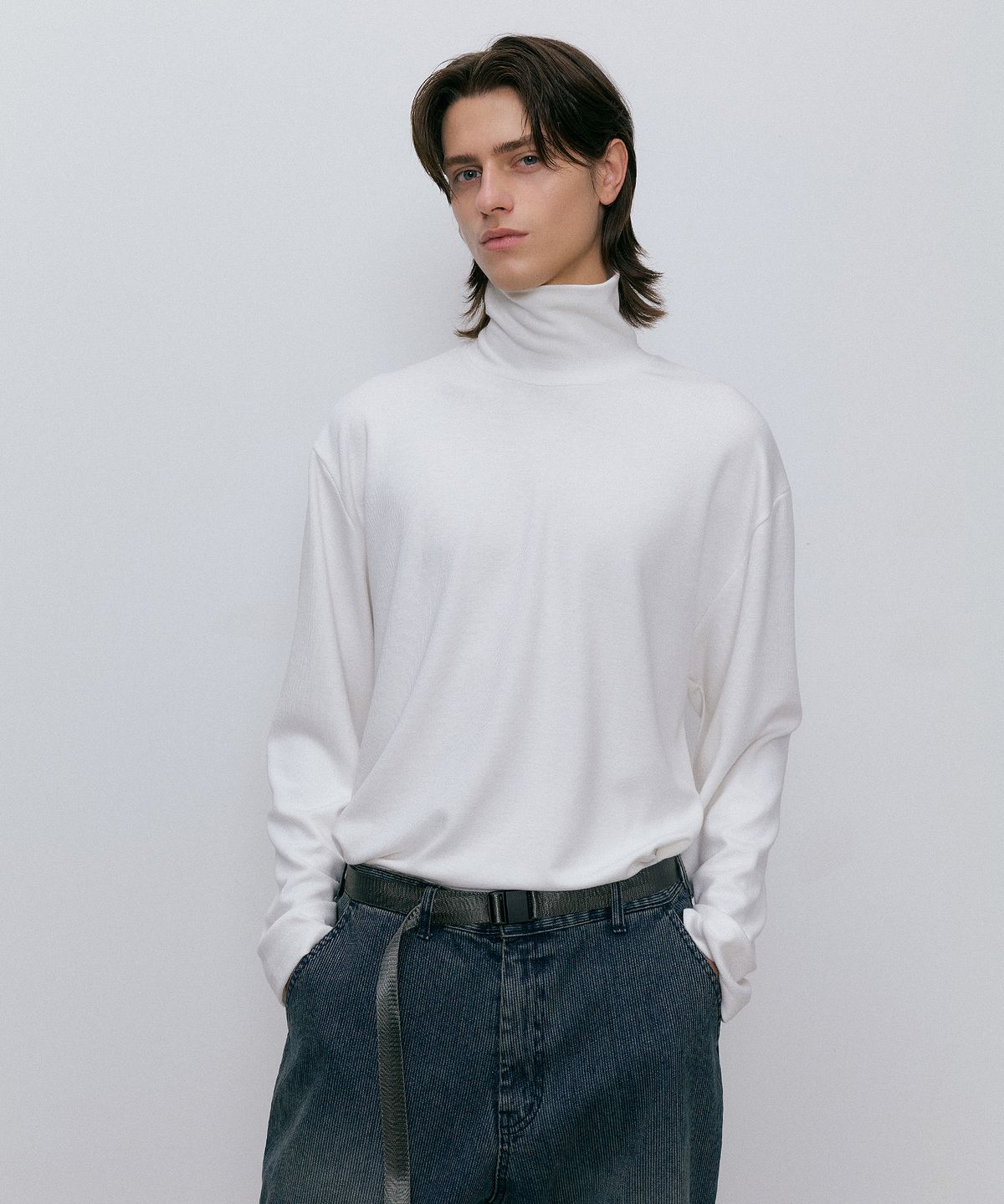 엔도어(ENDOOR) Turtleneck long sleeve t-shirt (ivory)