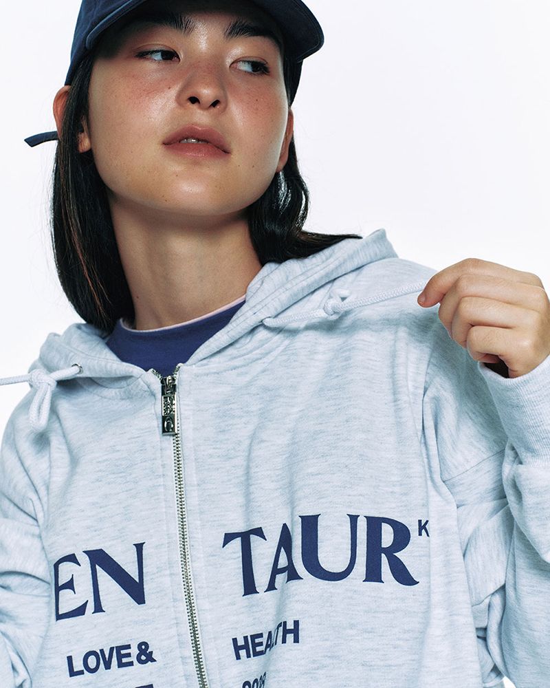 MUSINSA | CENTAUR.KR CENTAUR OVER FIT HOOD ZIP-UP_GREY