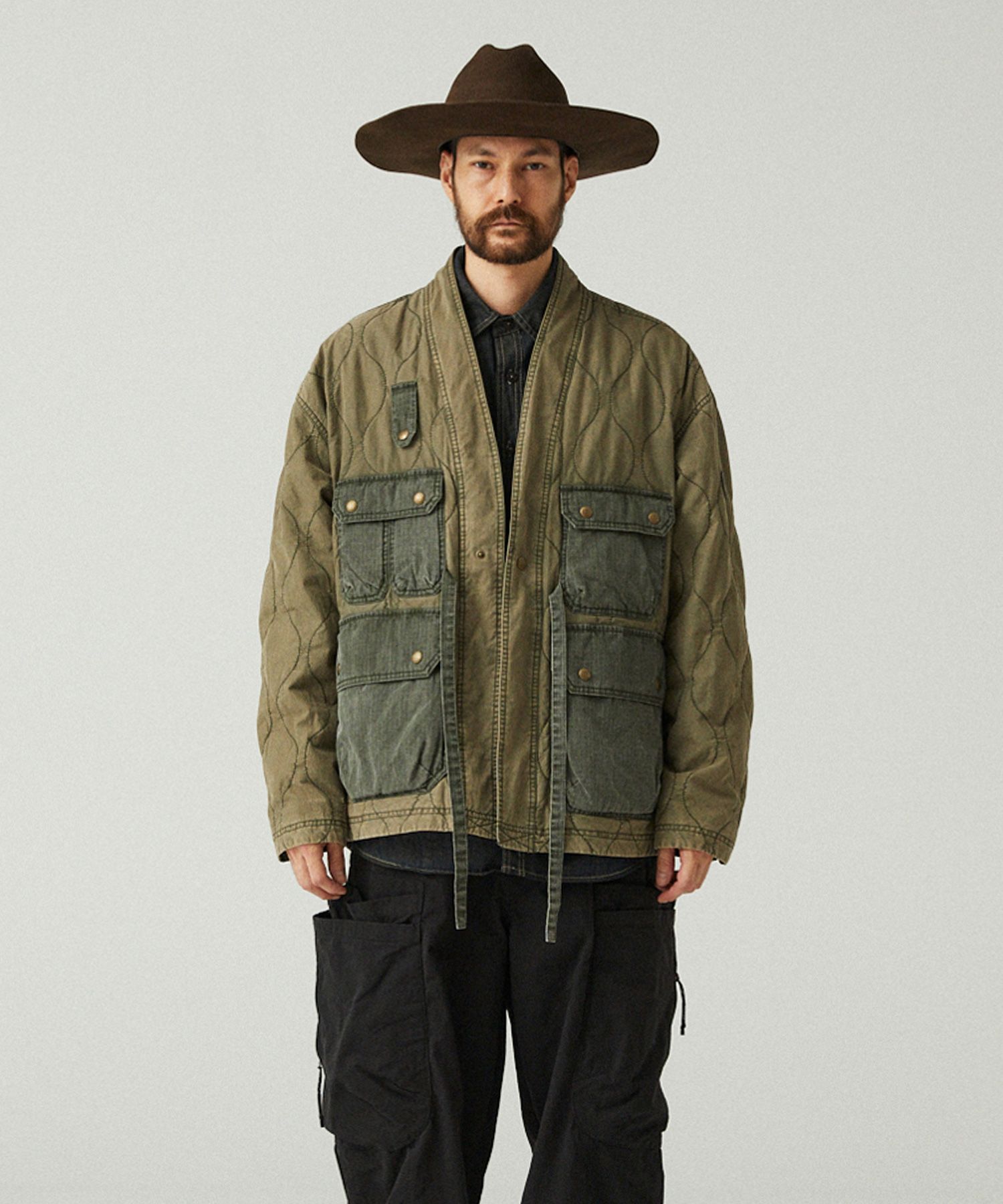 MUSINSA | PENFIELD TANKER QUILTED ROBE OLIVE_FQ3WJ50U