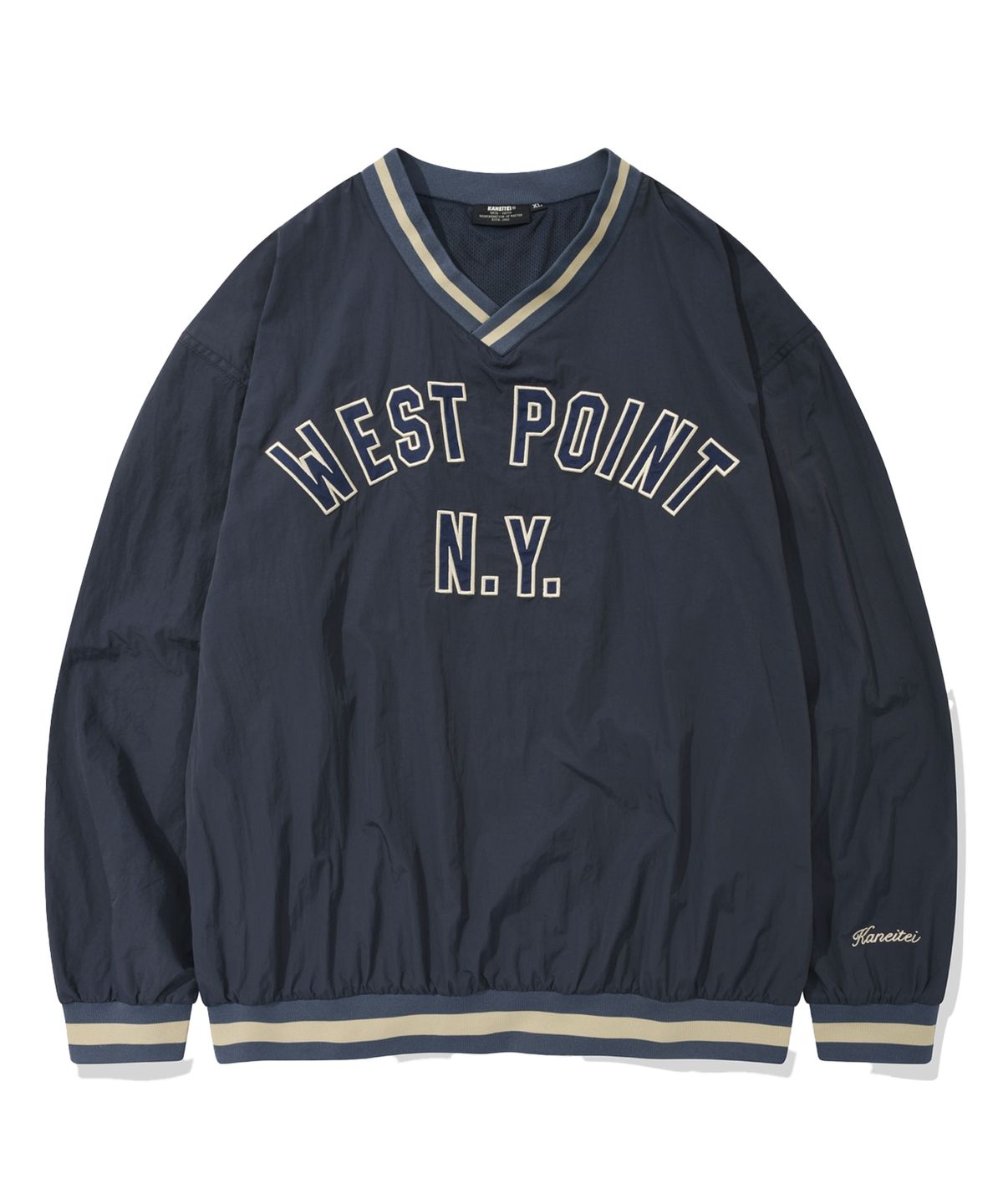 카네이테이(KANEITEI) WEST POINT N.Y. NYLON JERSY (NAVY)