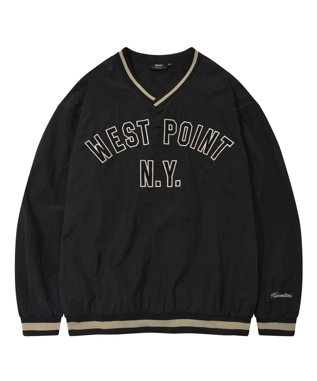 카네이테이(KANEITEI) WEST POINT N.Y. NYLON JERSY (BLACK)
