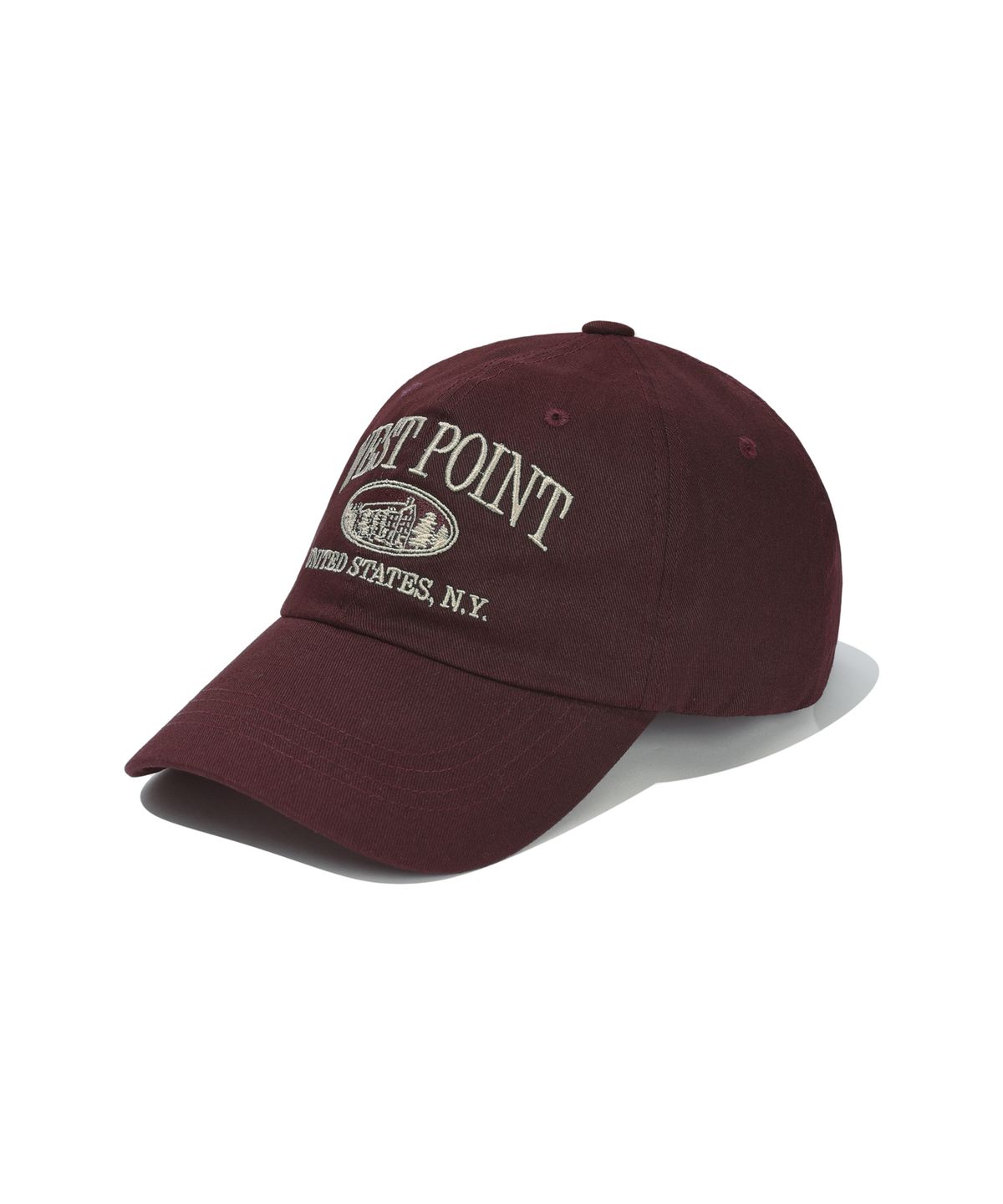 카네이테이(KANEITEI) WEST POINT ARCH BALL CAP (BURGUNDY)