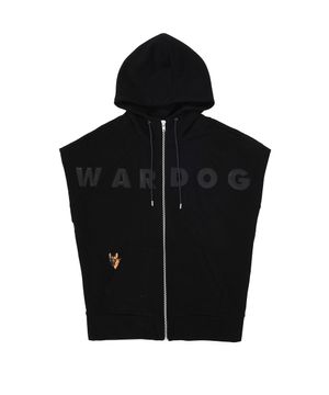 피카부 민소매 집업 후디 블랙