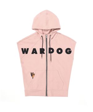 피카부 민소매 집업 후디 인디안 핑크