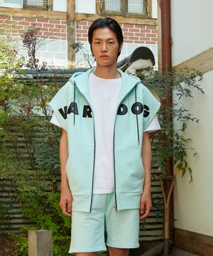 피카부 민소매 집업 후디 민트