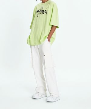 카고 저지 팬츠 화이트