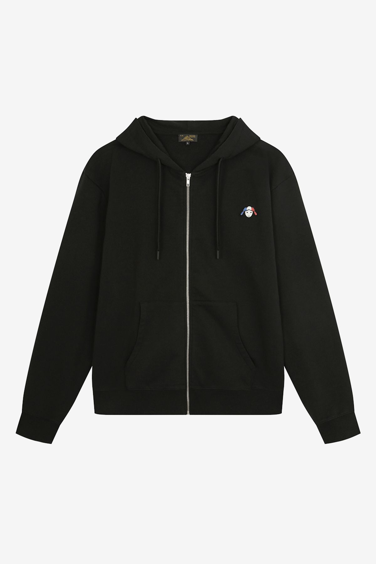 르몽생미셸(LE MONT ST MICHEL) Basic Hooded Zip-Up (Small Mutton)_Black