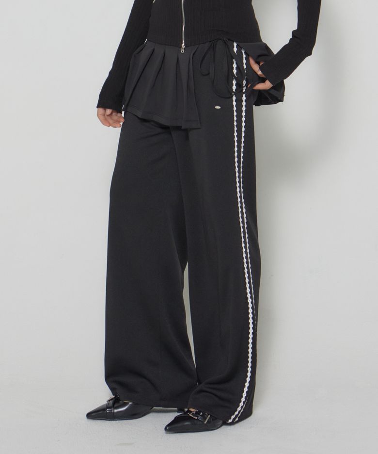 HAZE LACE TRACK PANTS - 4 COLOR