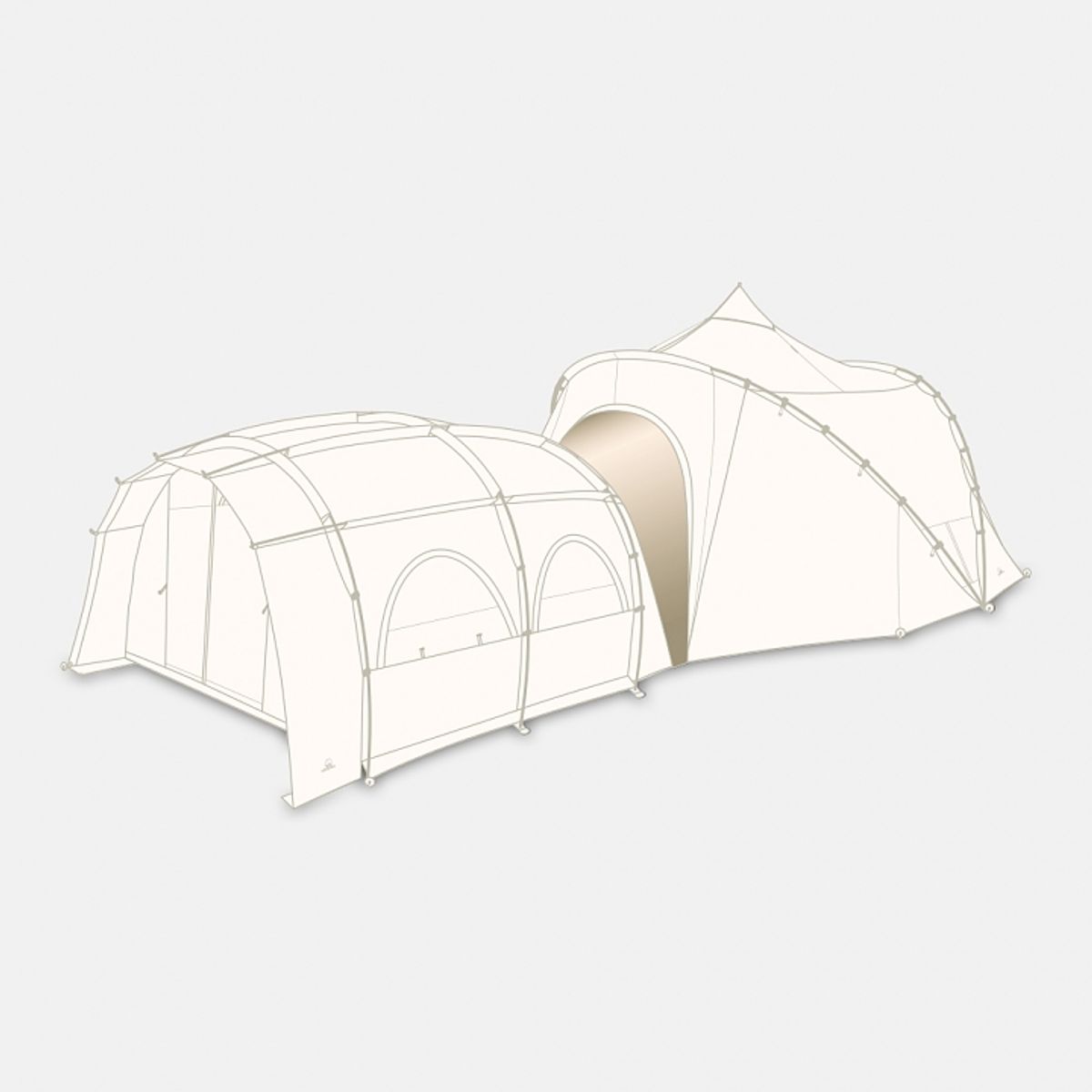 캠핑칸(CAMPINGKAN) 블로우쉘터 커넥터 (오크돔M/L)
