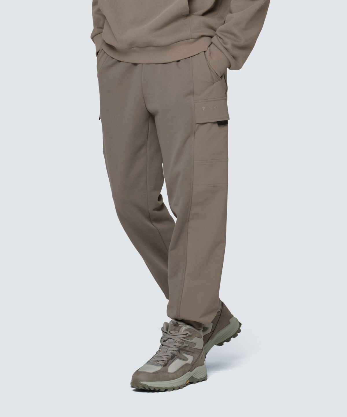 스노우피크 어패럴(SNOWPEAK APPAREL) 우븐 믹스 조거 팬츠 (S24FMFFP24) Dark Khaki
