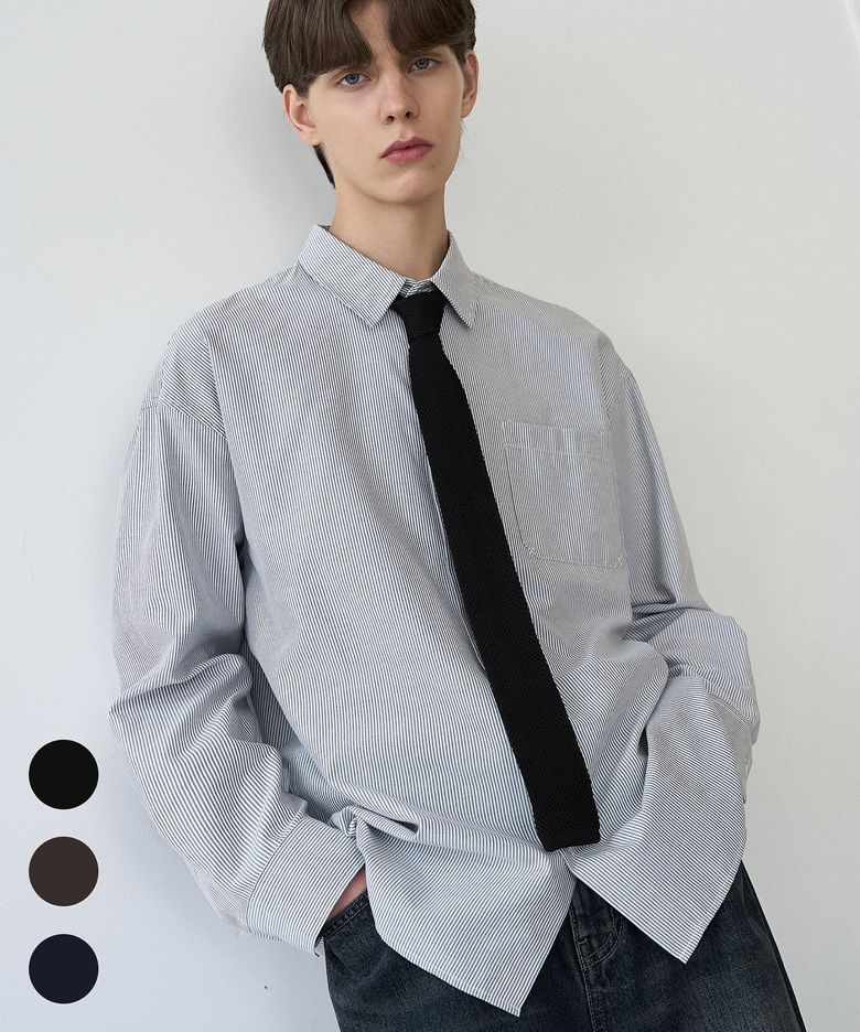 에센셜 스퀘어 니트 타이 [3COLORS]