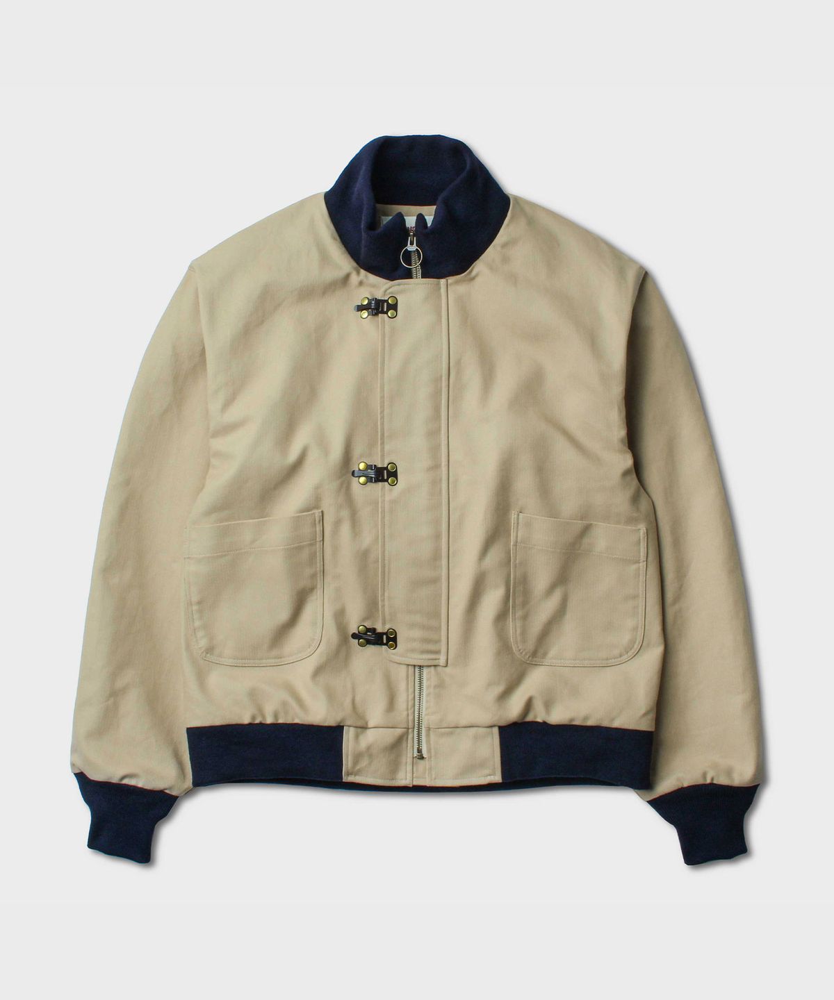 비디알(VDR) NAVY DECK HOOK JACKET [Khaki]