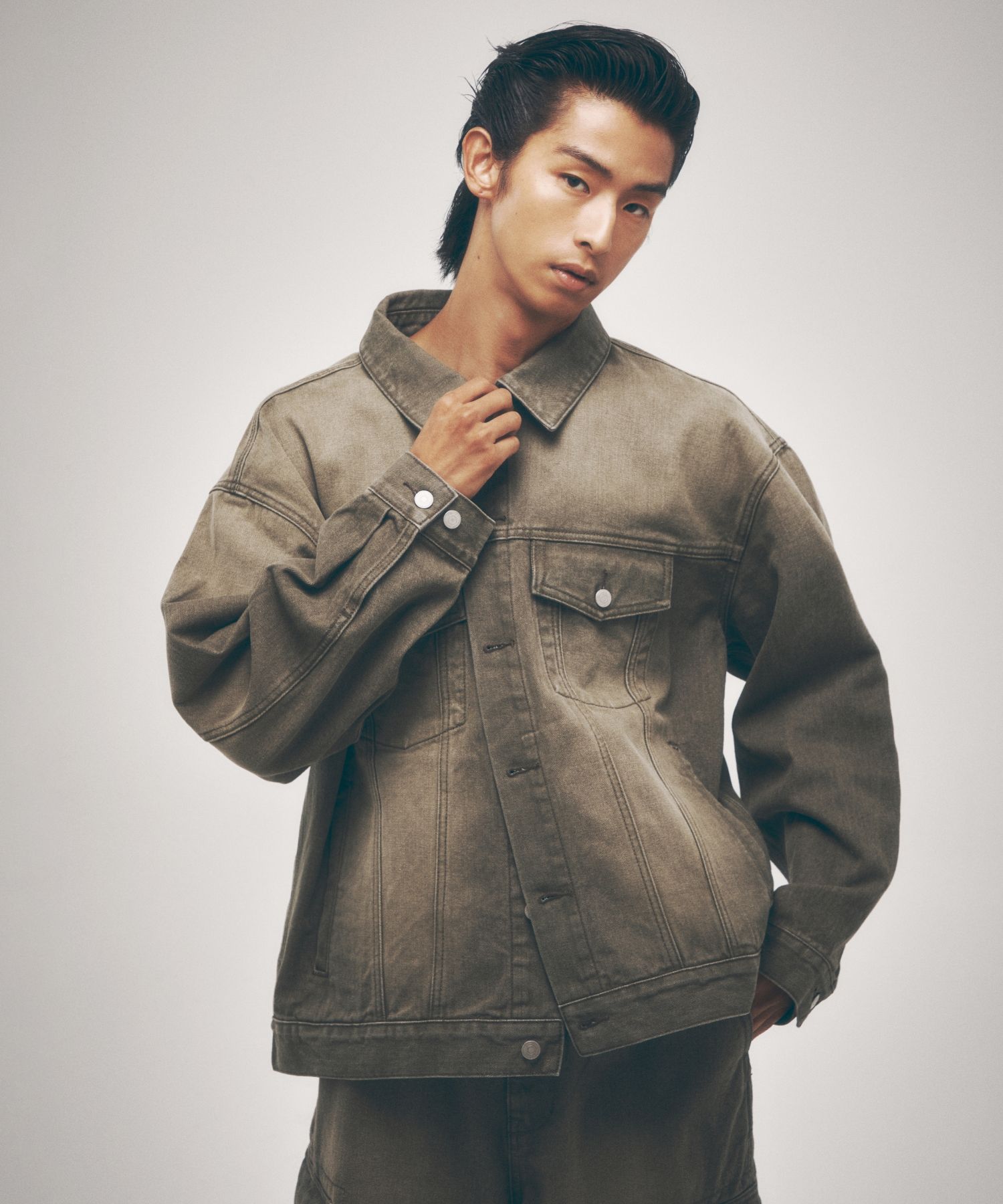MUSINSA | MUSINSA STANDARD Pigment Oversized Denim Trucker