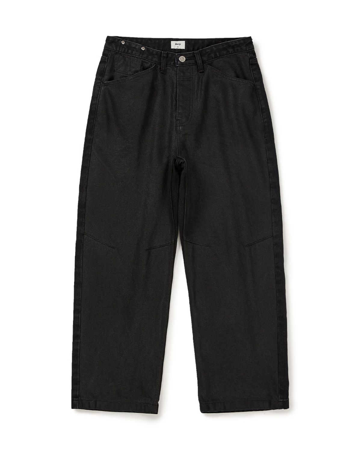 엠엠엘지(MMLG) [Mmlg] MM COATED DENIM PANTS (BLACK)