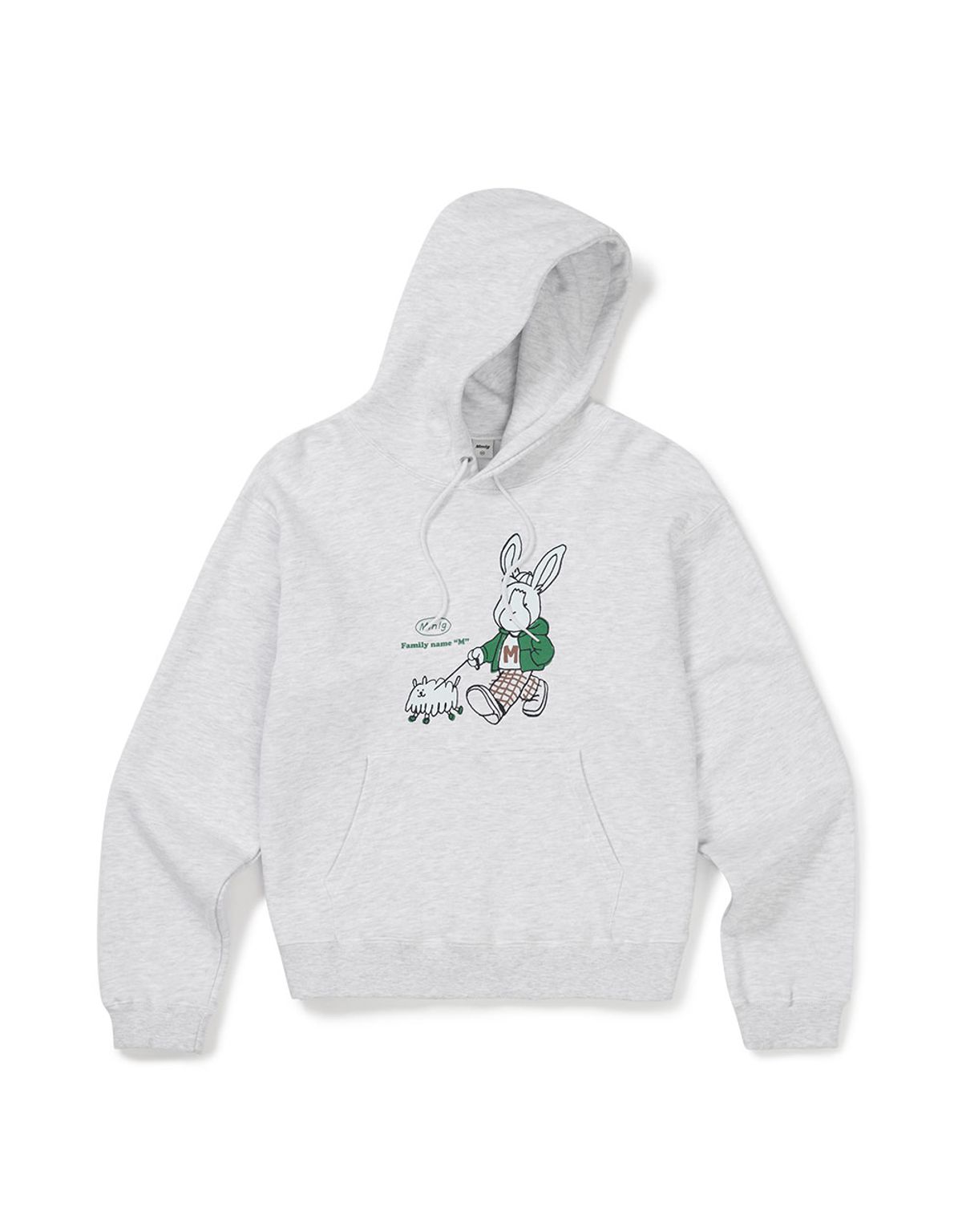 엠엠엘지(MMLG) [Mmlg] MELGE WALK HOODIE (ASH GREY)