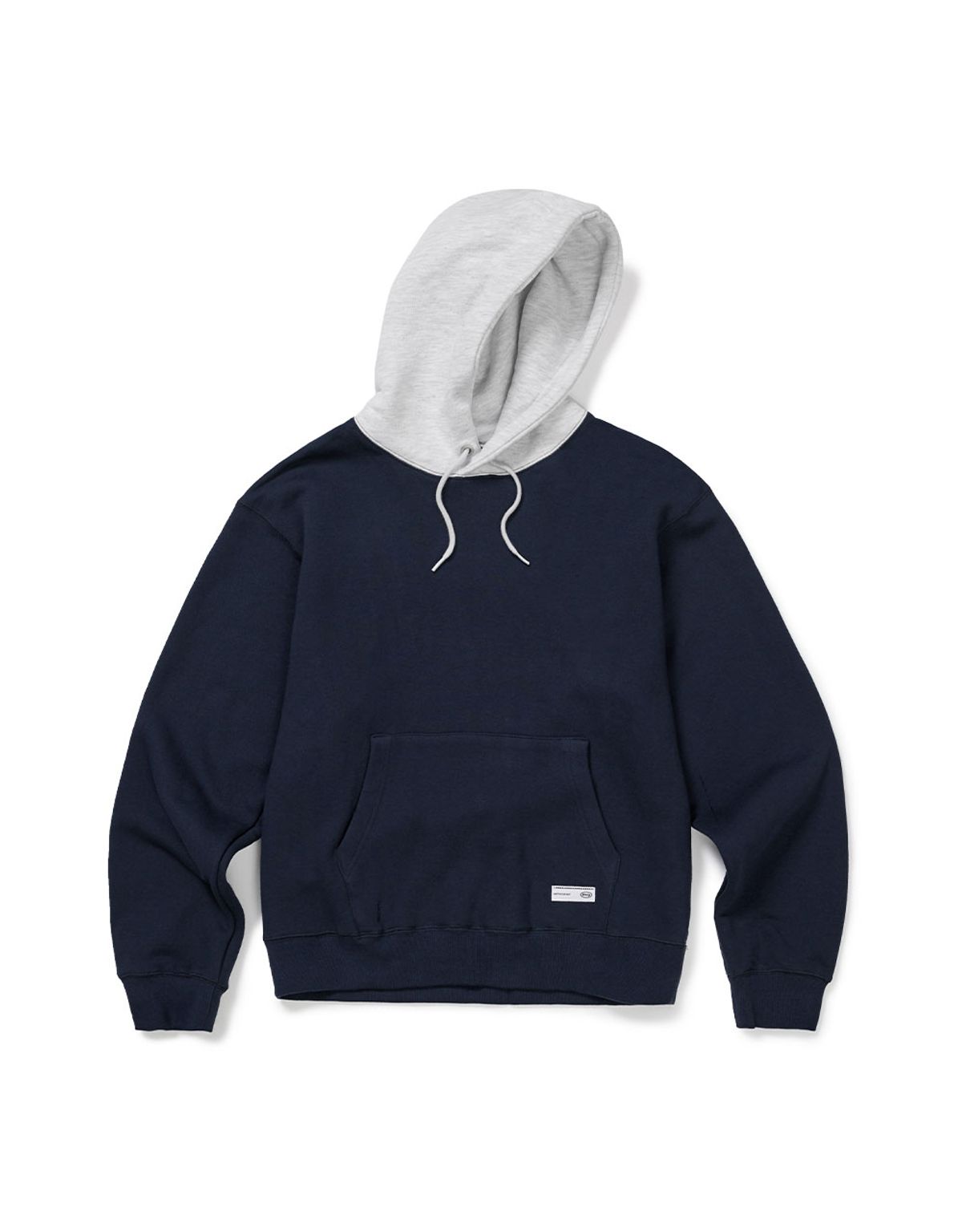 엠엠엘지(MMLG) [Mmlg] RABEL PLAY HOODIE (AUTHENTIC NAVY / ASH GREY)