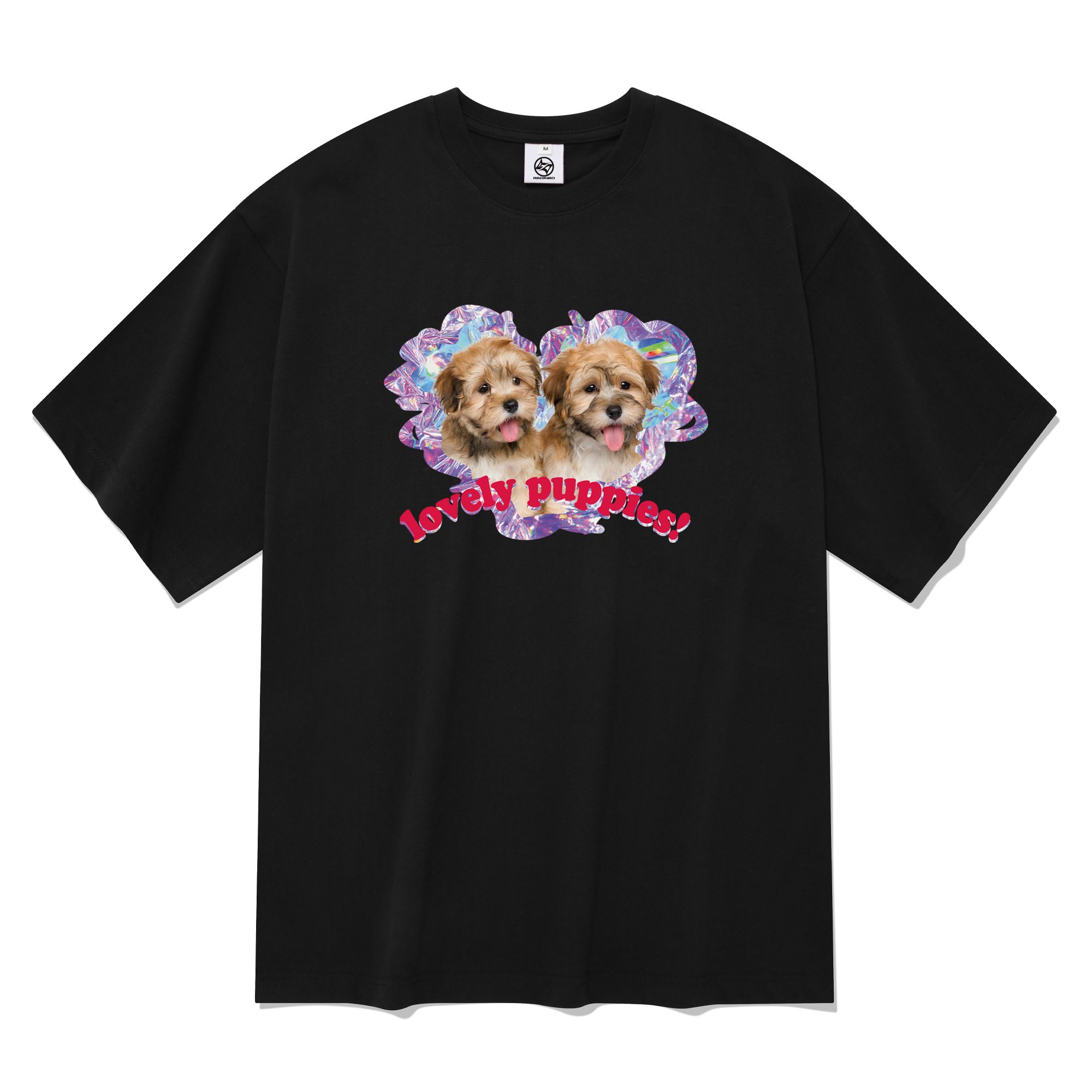 [RADINEO]★25SS★韓国人気★PUPPY SHORT SLEEVE T-SHIRT MUSINSA | RADINEO Lovely Puppy Short Sleeve T-Shirt Black