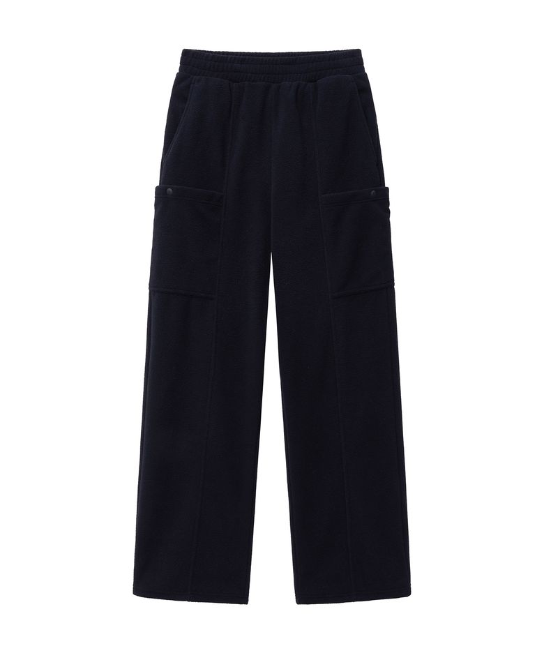 MOUVEMENT FLEECE WIDE PANTS dark navy