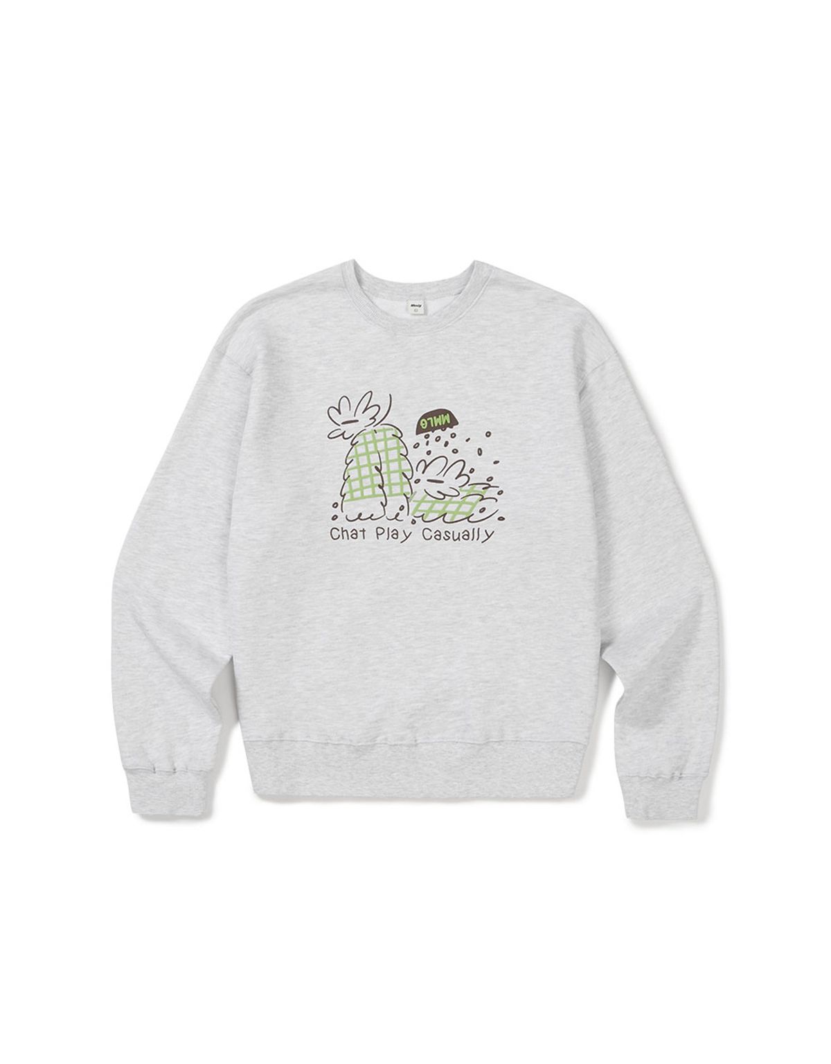 엠엠엘지(MMLG) [Mmlg] BIG FRIENDS SWEAT (ASH GREY)
