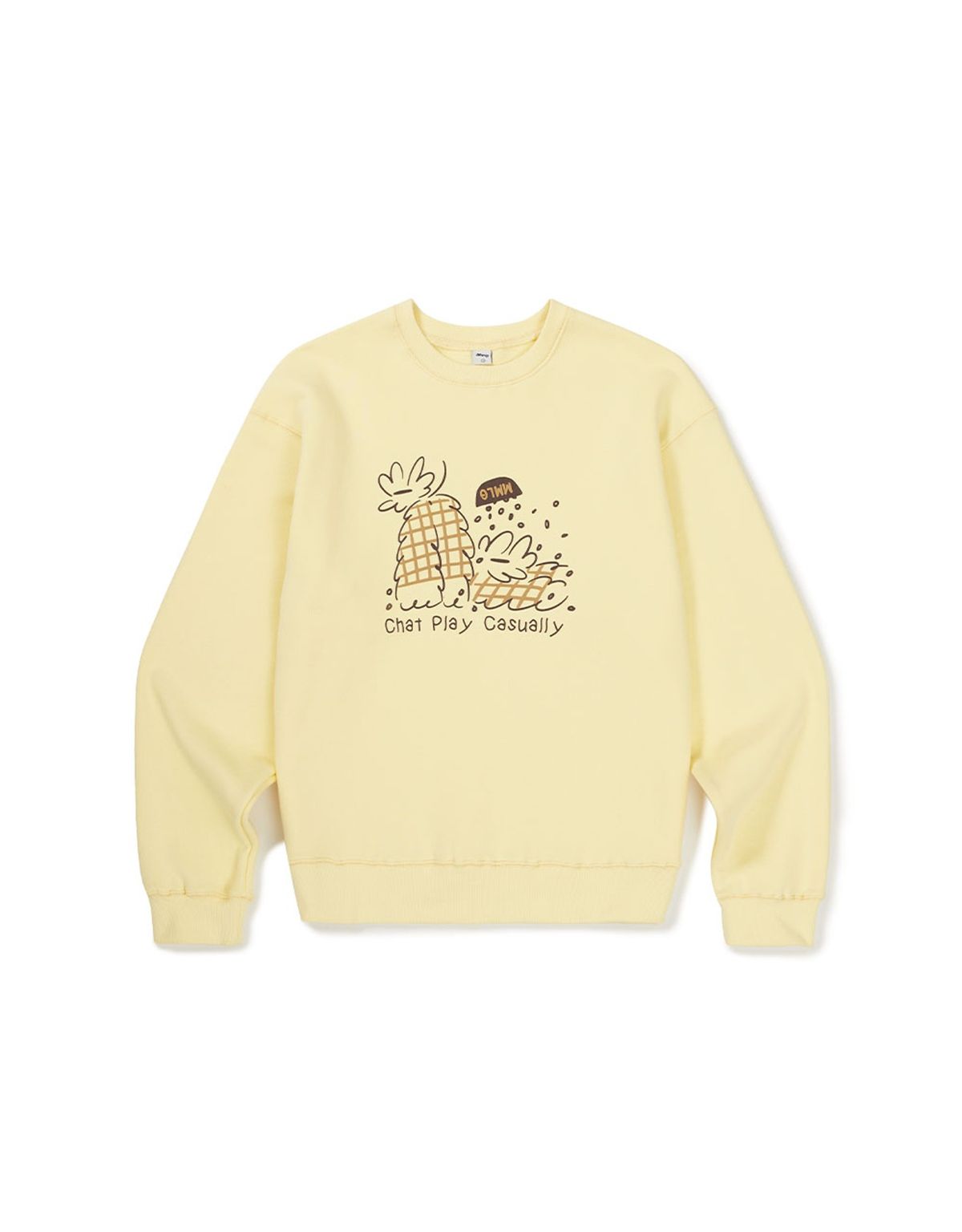 엠엠엘지(MMLG) [Mmlg] BIG FRIENDS SWEAT (BUTTER)