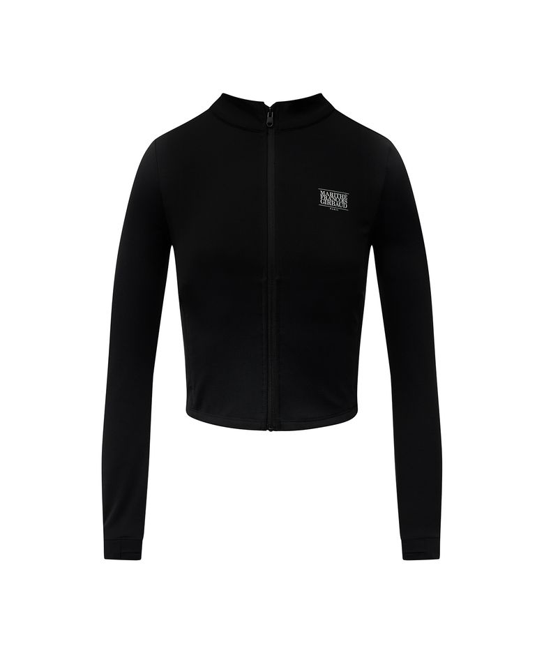 MOUVEMENT W SLIM ZIP-UP JACKET black