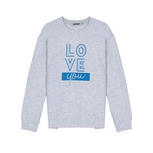 여성) LOVE YOU 아트웍 보스쮸리 맨투맨_DN3WTS560-WG