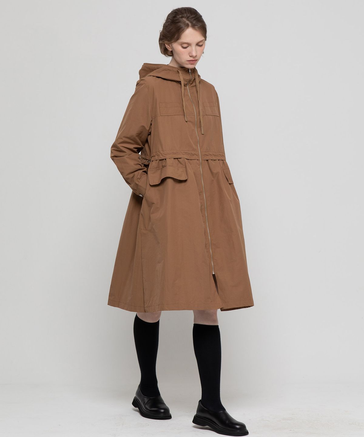 제이마크뉴욕(JMARKNEWYORK) Hooded zip up outer - Camel