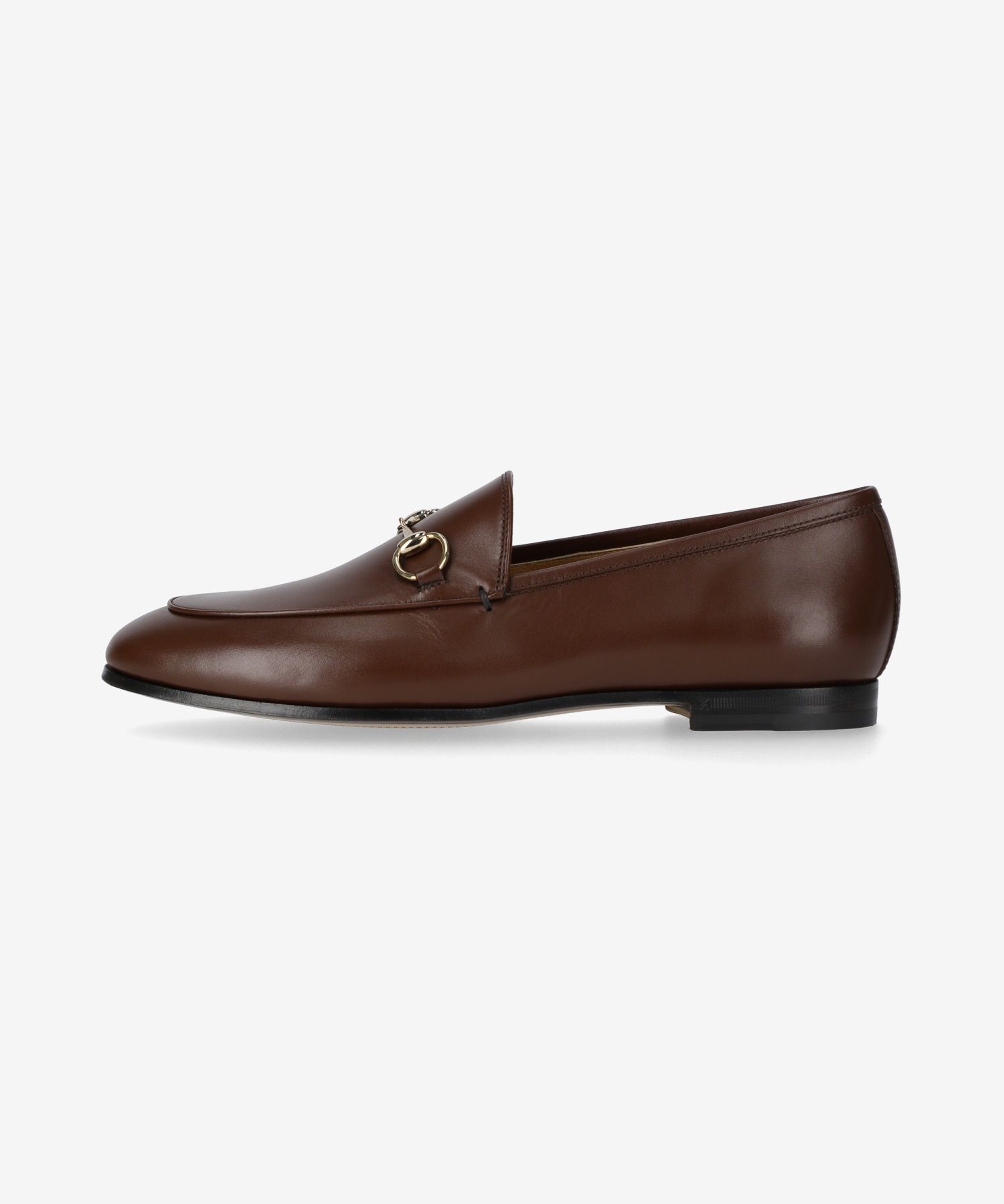【GUCCI】Jordan Loafers Sweet Chestnut Jordaan Horsebit leather loafers in brown - Gucci | Mytheresa