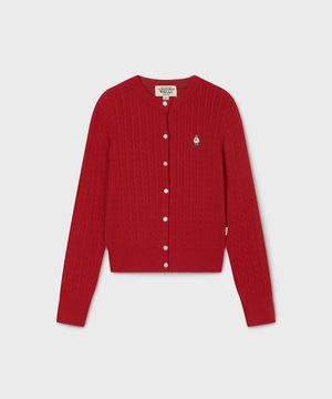 Steve High Gauge Cotton Cable Cardigan / WHCKG2325F
