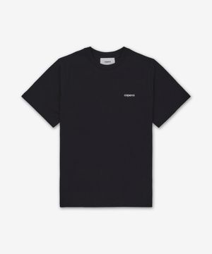 로고 박시핏 반소매 티셔츠 - 블랙 / COPJS03504BLK