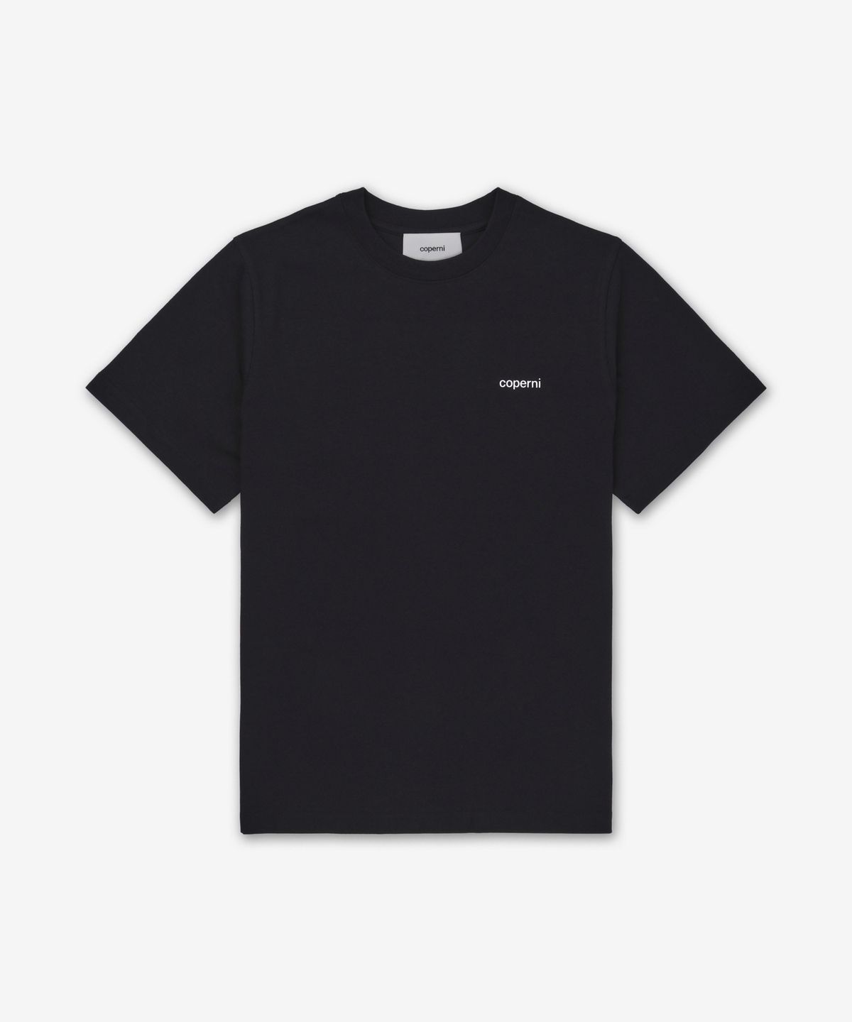 코페르니(COPERNI) 로고 박시핏 반소매 티셔츠 - 블랙 / COPJS03504BLK