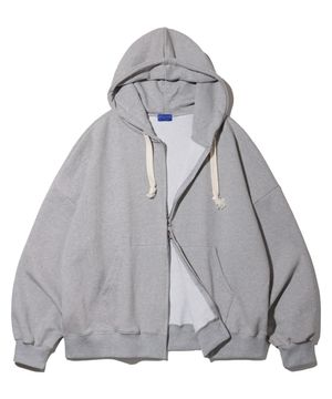 [빅후드] 무지 벌룬핏 후드 집업 AZH569 (4 COLOR)