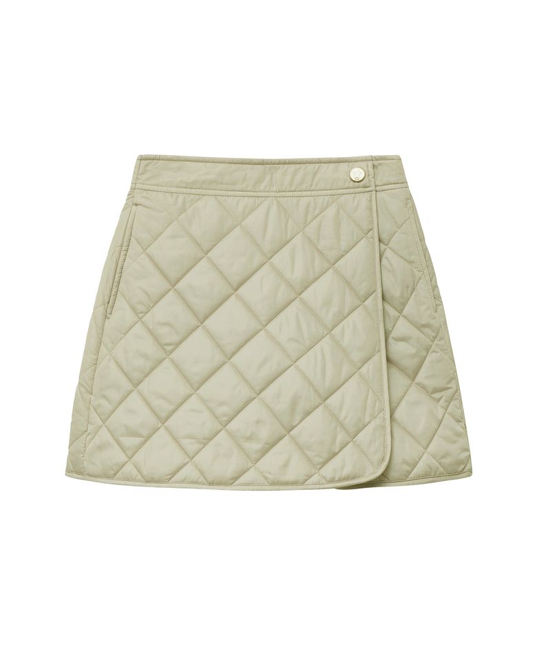 MOUVEMENT W QUILTING WRAP PANTS beige
