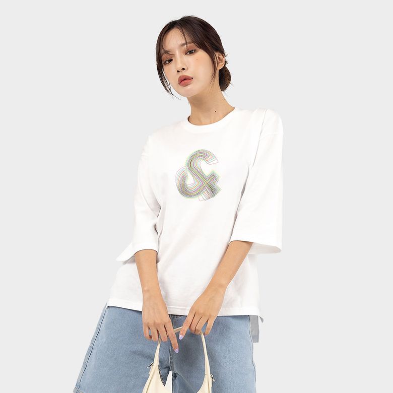 EA그래픽 7부 옆트임 티셔츠