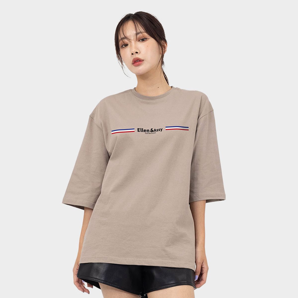엘런아시(ELLENASSY) EA컬렉션 7부 티셔츠