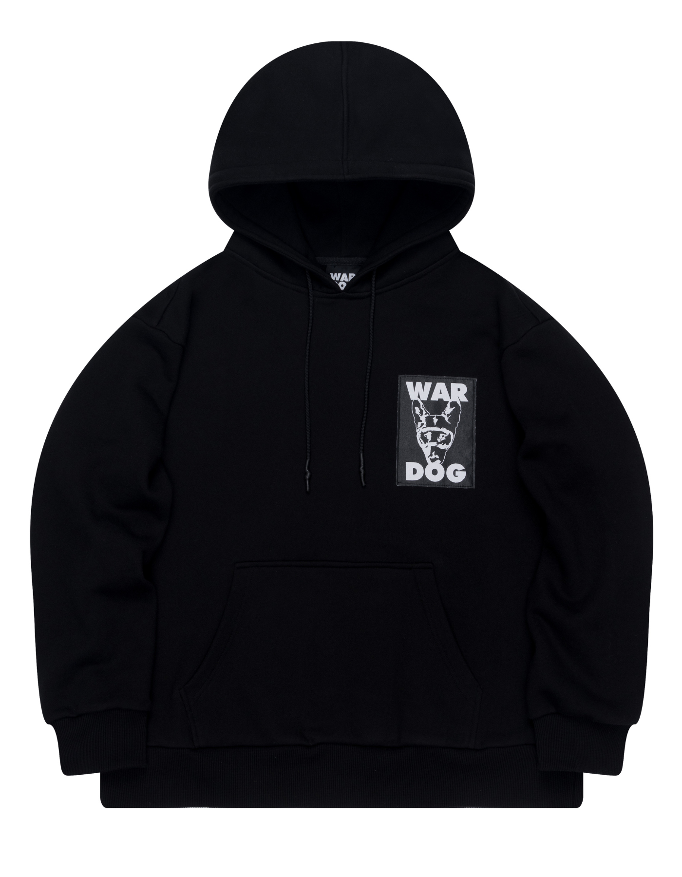 MUSINSA公式 | WARDOG ロゴパッチフードパーカー ブラック