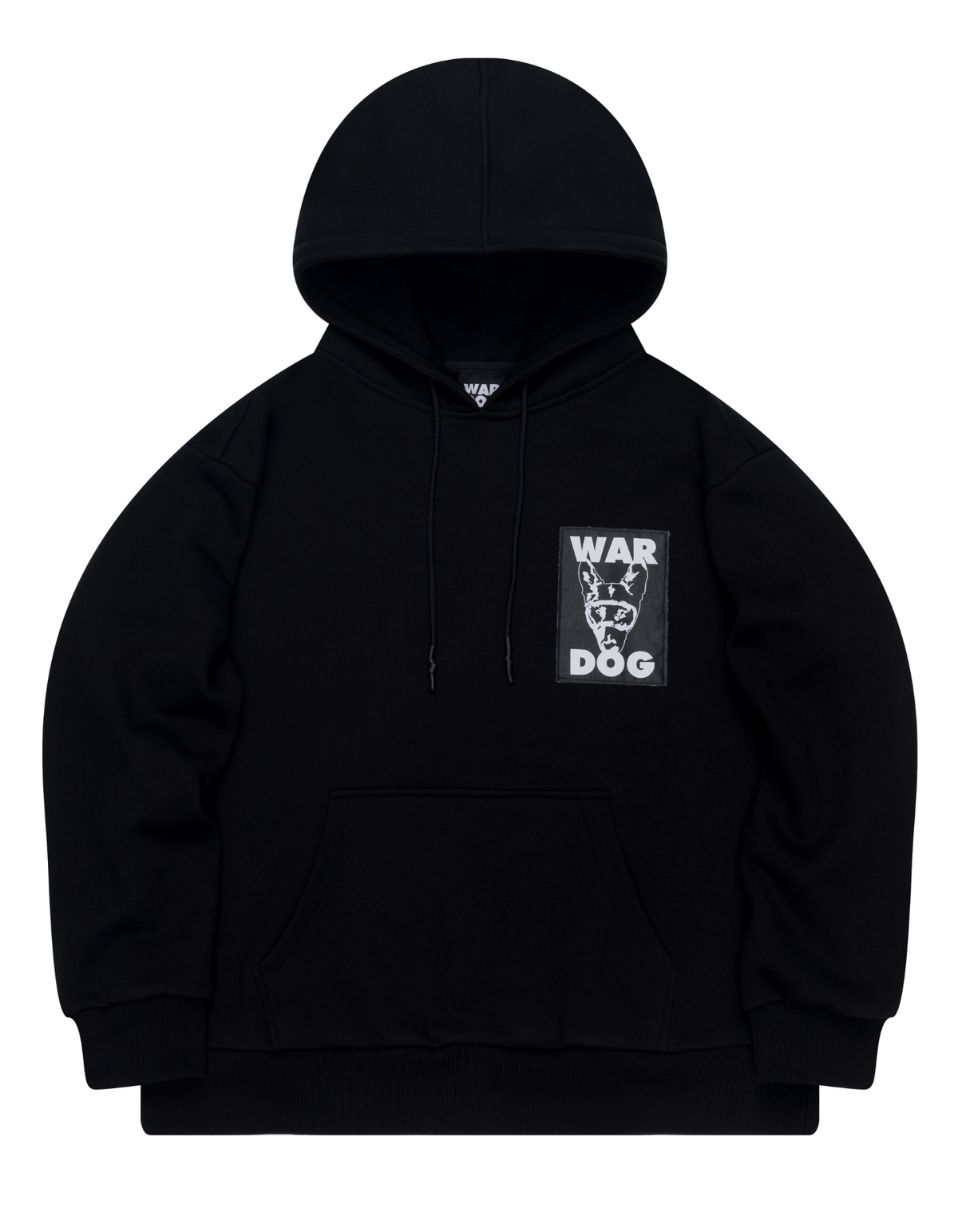 워독(WARDOG) 로고 패치 후디 블랙