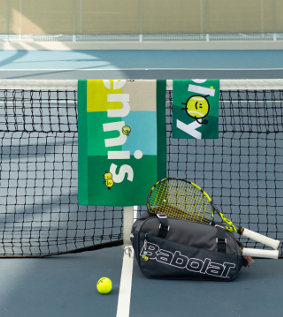 인볼(IN BALL) 테니스 스포츠 타월 그린 Tennis