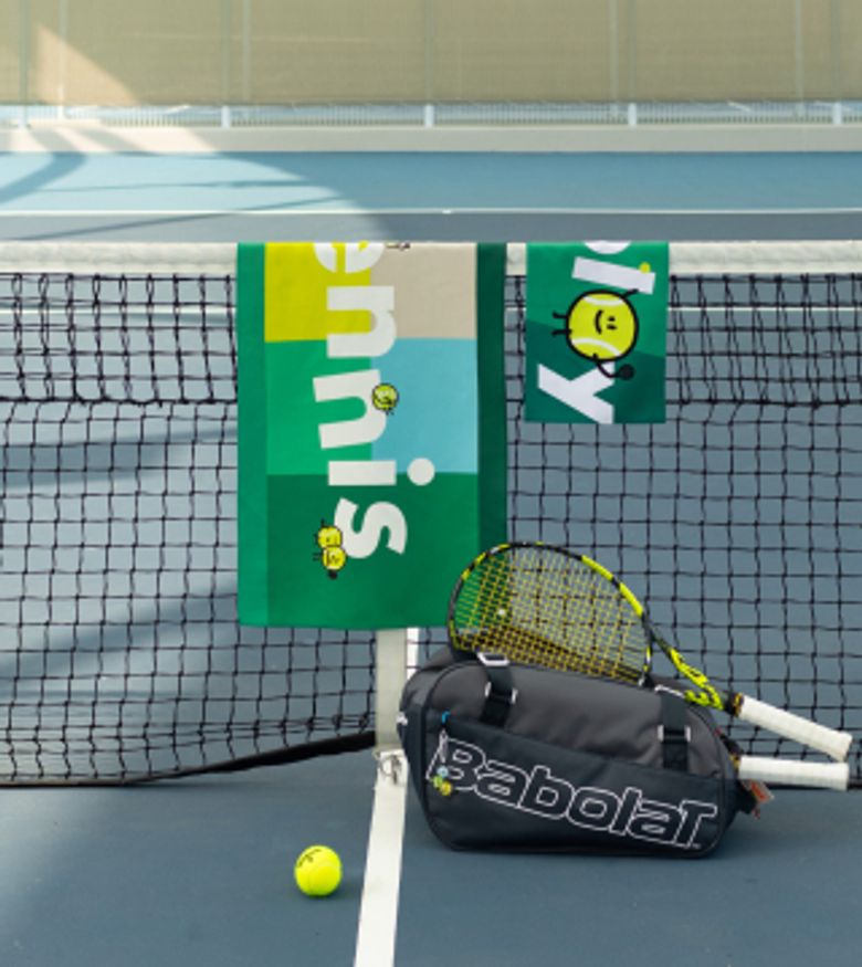 테니스 스포츠 타월 그린 Tennis