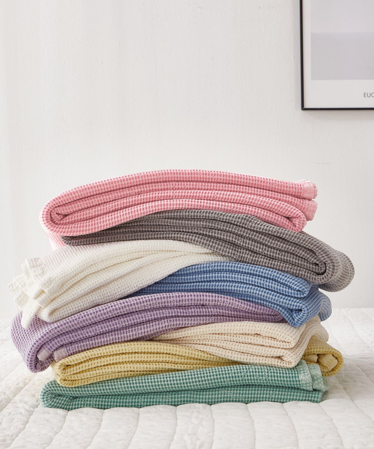 샤이닝홈(SHININGHOME) 부드러운 샤르르 터치미 모달와플 이불겸패드 S/Q 2size 4컬러
