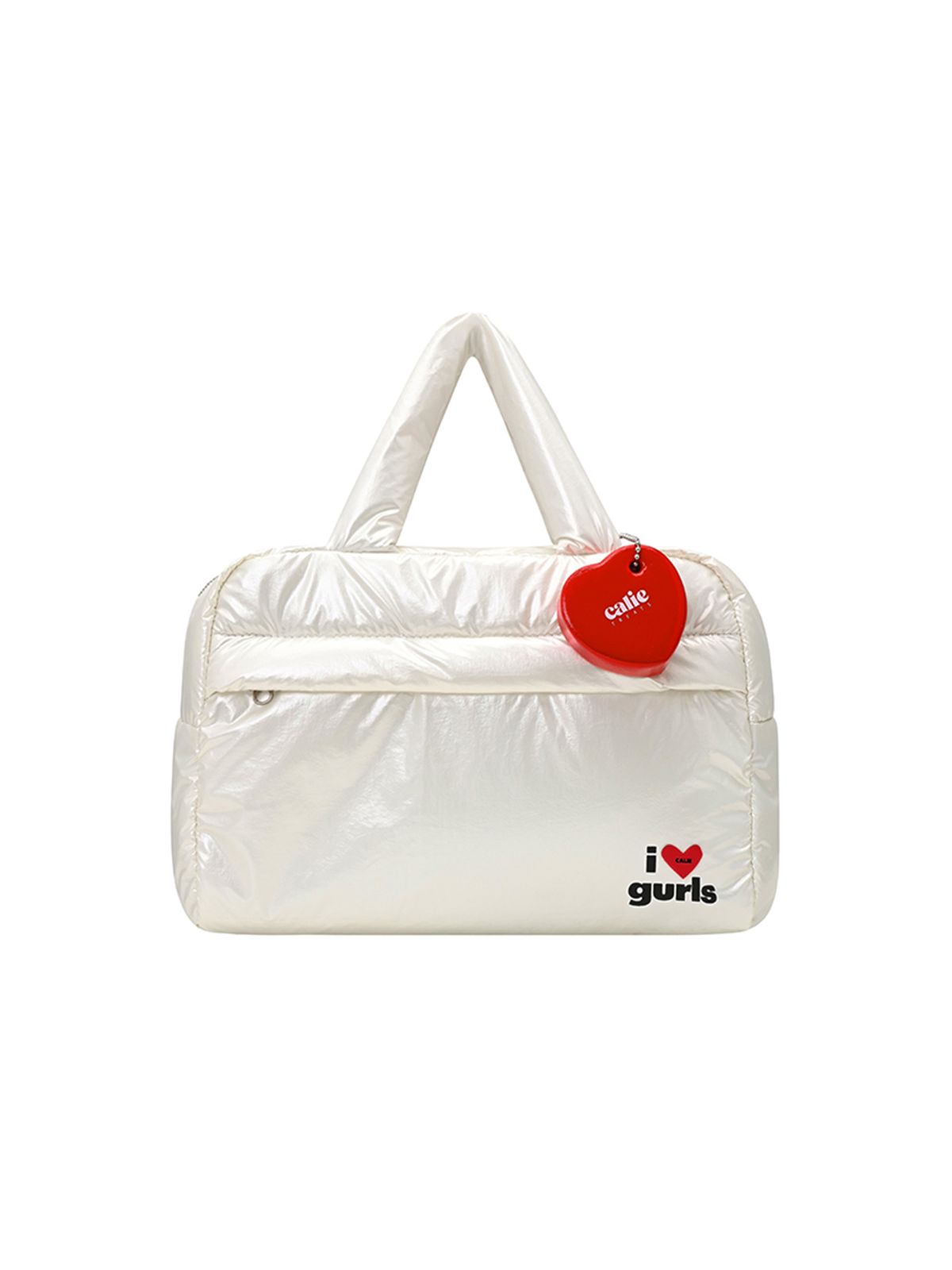 에즈이프 캘리(ASIF CALIE) CALIE GURLS PADDING TOTE BAG WHITE