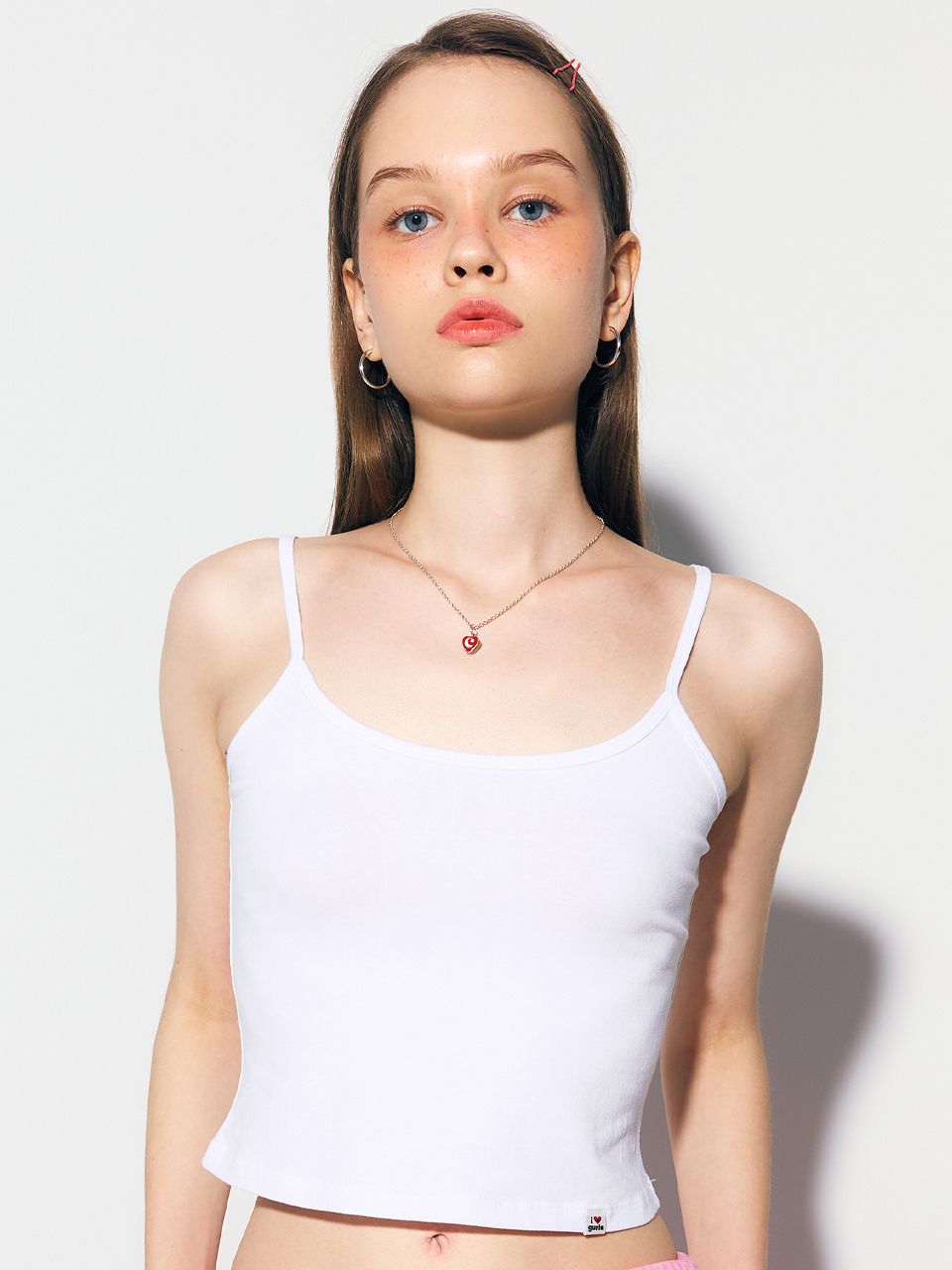 ◆as if calie◆ GURLS BASIC SLEEVELESS WHITE CA24CSL002WT MUSINSA | ASIF CALIE GURLS BASIC SLEEVELESS WHITE